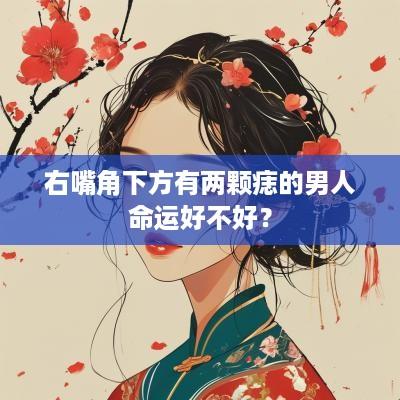 右嘴角下方有两颗痣的男人命运好不好？