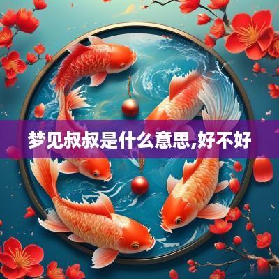 梦见叔叔是什么意思,好不好