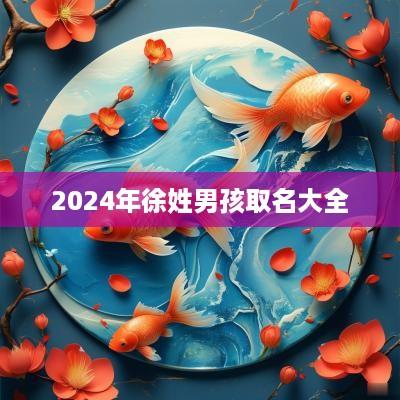 2025年徐姓男孩取名大全