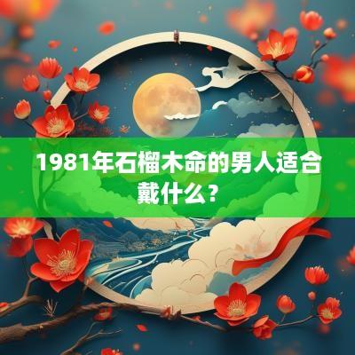 1981年石榴木命的男人适合戴什么？