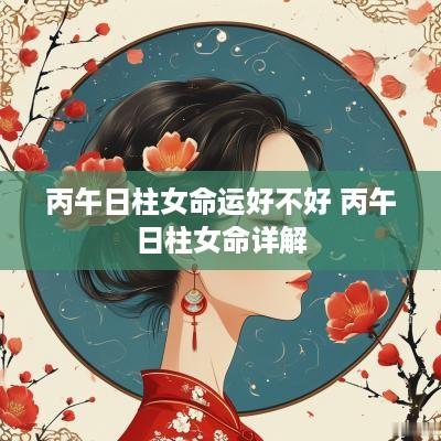 丙午日柱女命运好不好 丙午日柱女命详解