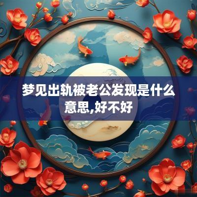 梦见出轨被老公发现是什么意思,好不好