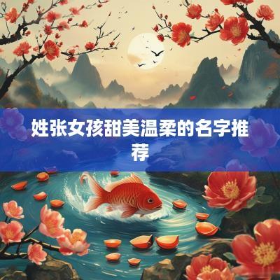 姓张女孩甜美温柔的名字推荐