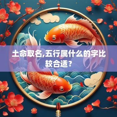 土命取名,五行属什么的字比较合适？