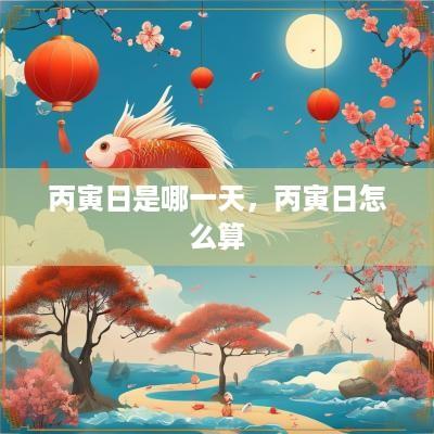 丙寅日是哪一天，丙寅日怎么算