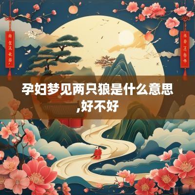 孕妇梦见两只狼是什么意思,好不好