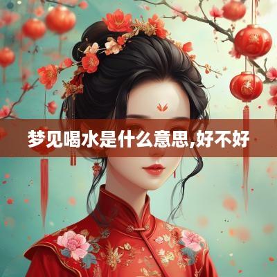 梦见喝水是什么意思,好不好