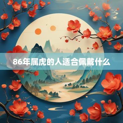 86年属虎的人适合佩戴什么