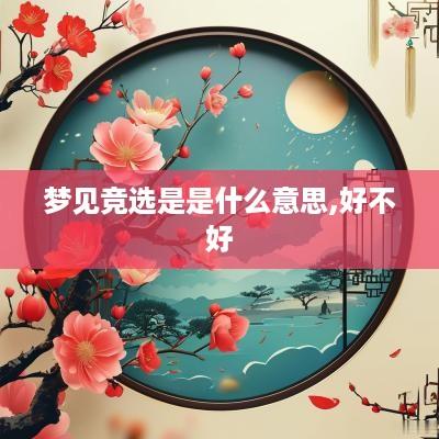 梦见竞选是是什么意思,好不好