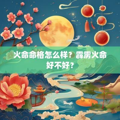 火命命格怎么样？霹雳火命好不好？