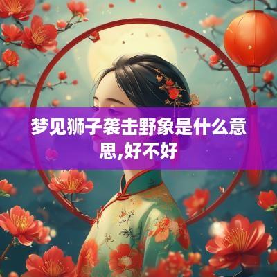 梦见狮子袭击野象是什么意思,好不好