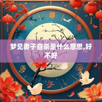 梦见妻子自杀是什么意思,好不好