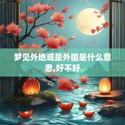 梦见外地或是外国是什么意思,好不好