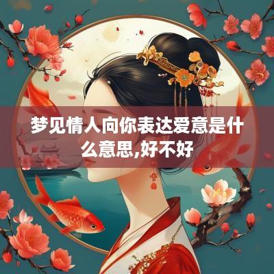 梦见情人向你表达爱意是什么意思,好不好