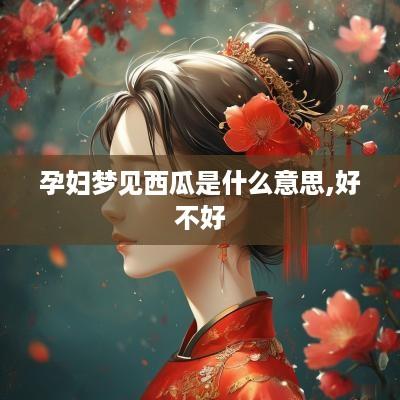 孕妇梦见西瓜是什么意思,好不好