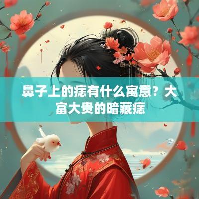 鼻子上的痣有什么寓意？大富大贵的暗藏痣