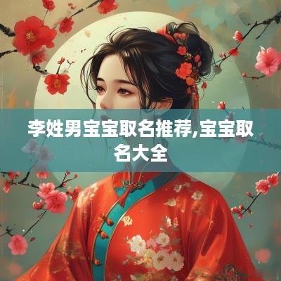 李姓男宝宝取名推荐,宝宝取名大全