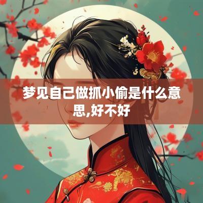 梦见自己做抓小偷是什么意思,好不好