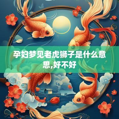 孕妇梦见老虎狮子是什么意思,好不好