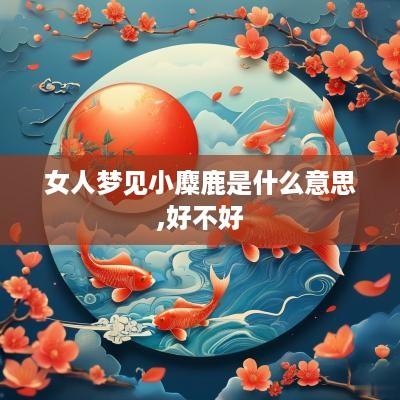 女人梦见小麋鹿是什么意思,好不好