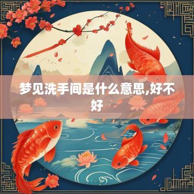 梦见洗手间是什么意思,好不好