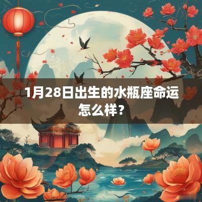 1月28日出生的水瓶座命运怎么样？