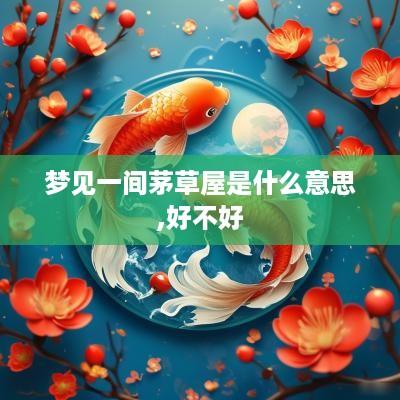 梦见一间茅草屋是什么意思,好不好