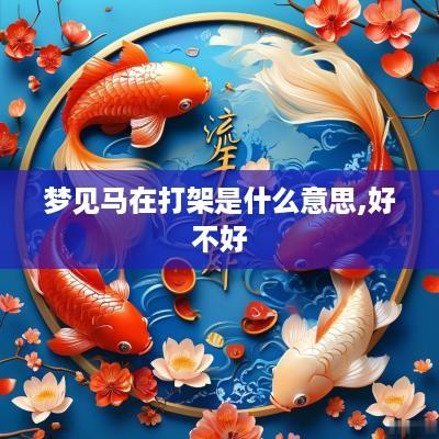 梦见马在打架是什么意思,好不好