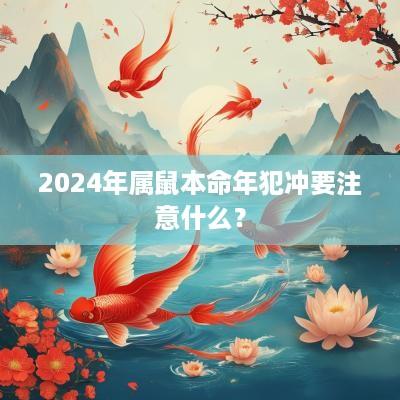 2025年属鼠本命年犯冲要注意什么？