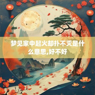 梦见家中起火却扑不灭是什么意思,好不好