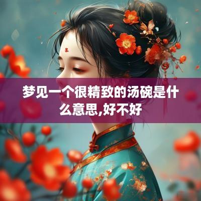 梦见一个很精致的汤碗是什么意思,好不好