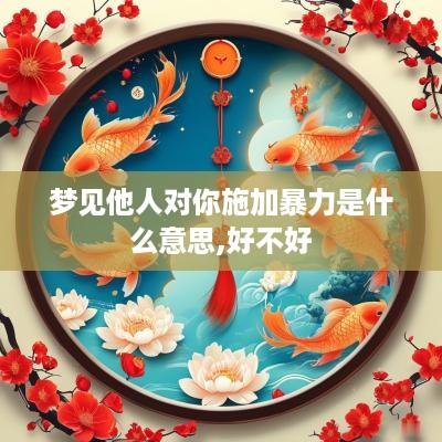 梦见他人对你施加暴力是什么意思,好不好