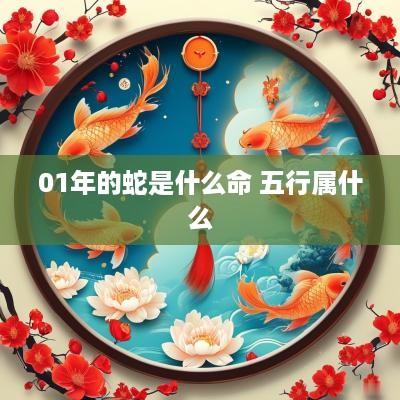 01年的蛇是什么命 五行属什么