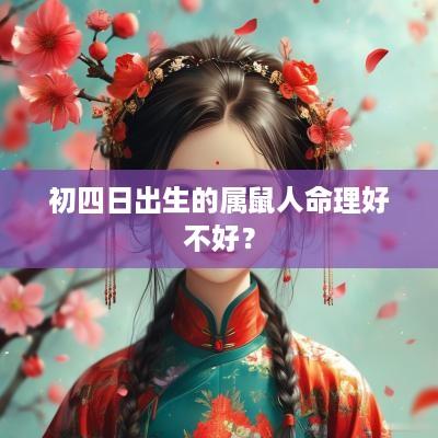 初四日出生的属鼠人命理好不好？