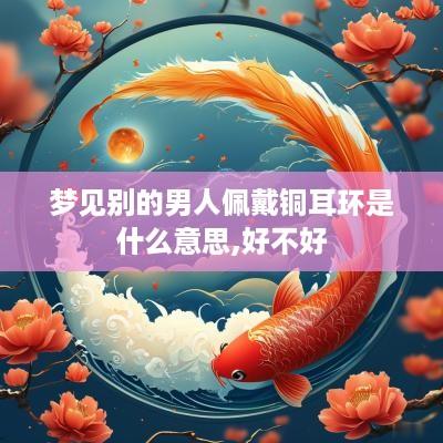 梦见别的男人佩戴铜耳环是什么意思,好不好