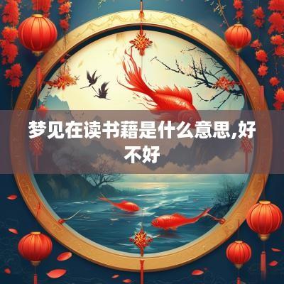 梦见在读书藉是什么意思,好不好