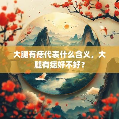 大腿有痣代表什么含义，大腿有痣好不好？