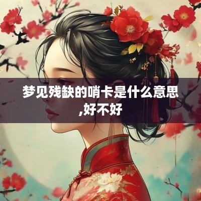 梦见残缺的哨卡是什么意思,好不好