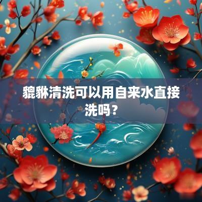 貔貅清洗可以用自来水直接洗吗？