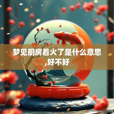 梦见厨房着火了是什么意思,好不好