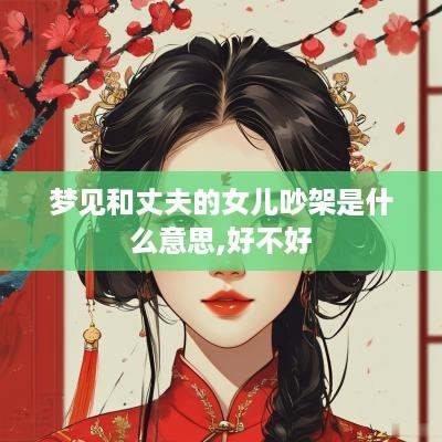 梦见和丈夫的女儿吵架是什么意思,好不好