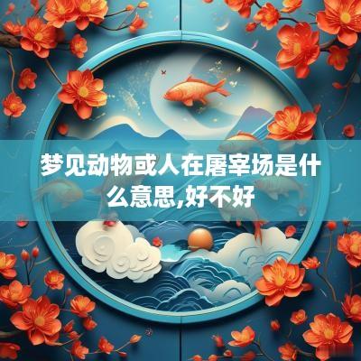 梦见动物或人在屠宰场是什么意思,好不好