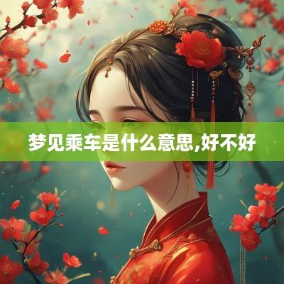 梦见乘车是什么意思,好不好