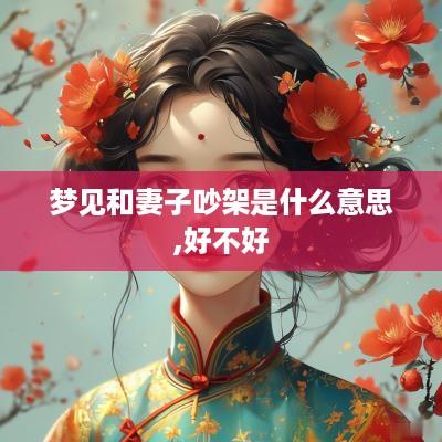 梦见和妻子吵架是什么意思,好不好