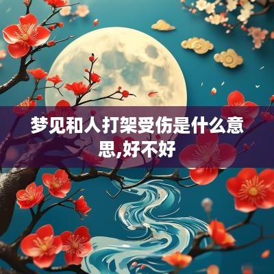 梦见和人打架受伤是什么意思,好不好