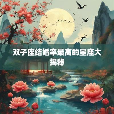 双子座结婚率最高的星座大揭秘