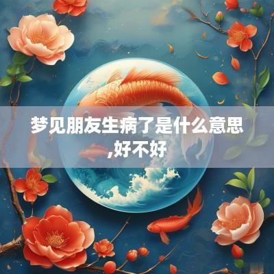 梦见朋友生病了是什么意思,好不好