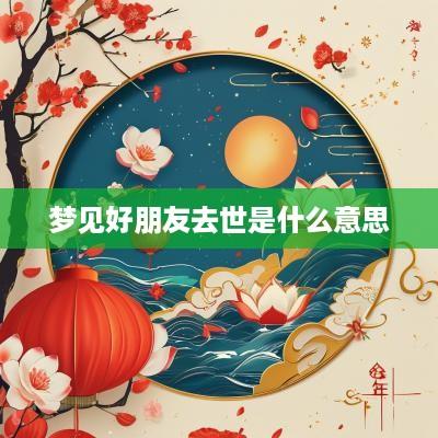 梦见好朋友去世是什么意思
