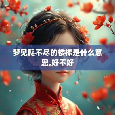 梦见爬不尽的楼梯是什么意思,好不好