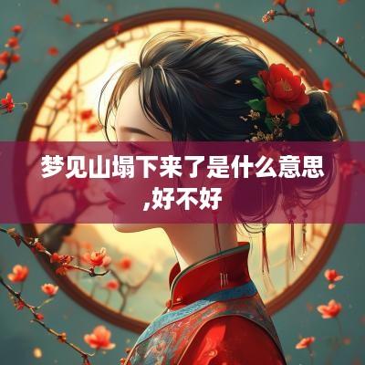 梦见山塌下来了是什么意思,好不好